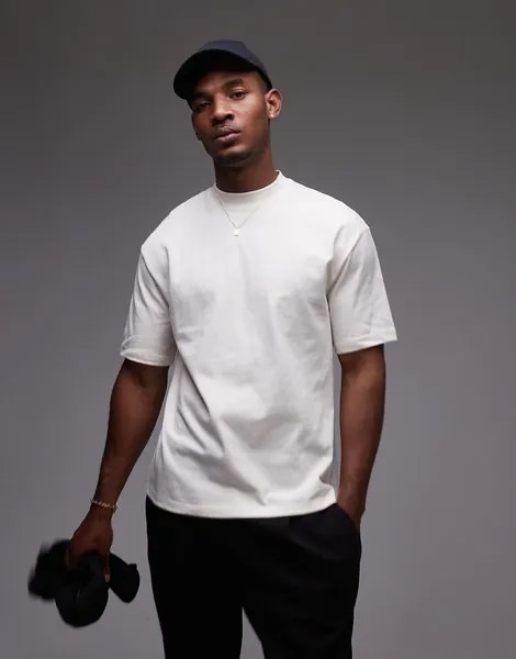 Topman - Удобная футболка цвета экрю