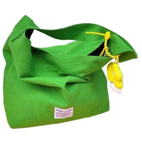 Сумка  шоппер  повседневная, текстиль, вмещает А4, внутренний карман, желтый