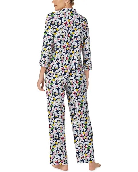 Пижамный комплект Kate Spade New York 3/4 Notch PJ Set, цвет Love Notes