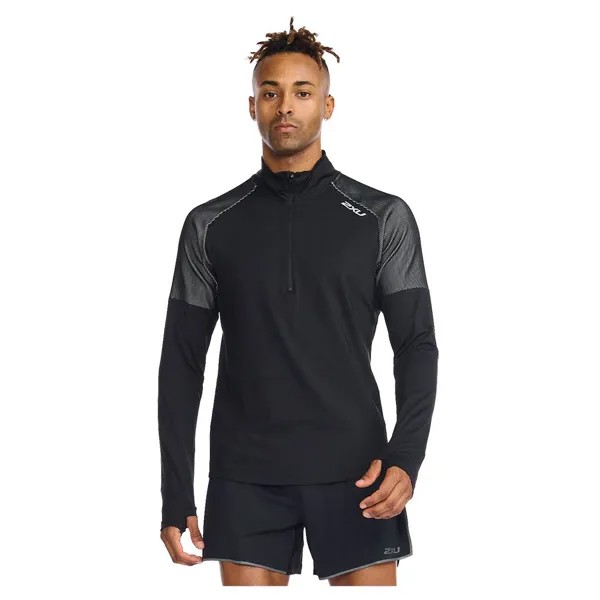 Футболка 2XU Light Speed Half Zip, черный