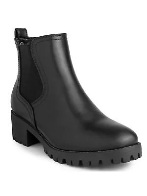 Черные женские ботинки челси SUGAR, ботильоны без шнуровки на блочном каблуке Kelce с носком, размер 9,5 м