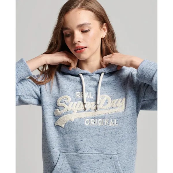 Худи Superdry Vl Scripted Coll, синий