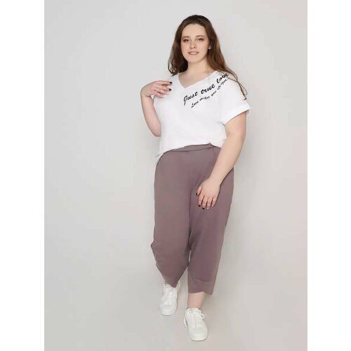 Брюки Fashion Margo, размер 72, какао
