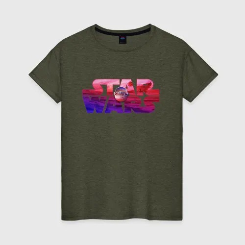 Футболка женская ВсеМайки 2147265 хаки XXXL