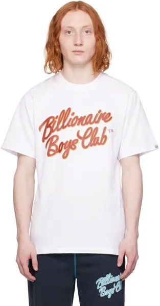 Белая футболка с надписью Billionaire Boys Club