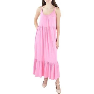 Женское розовое многоярусное длинное платье макси Z Supply S BHFO 6780