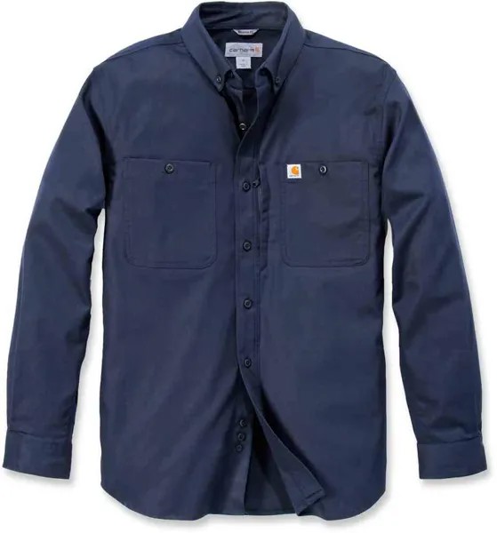 Рубашка с длинным рукавом Rugged Professional Work Carhartt, военно-морской