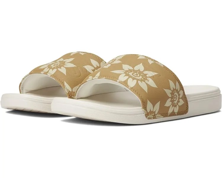Сандалии Vans La Costa Slide-On, цвет Trippy Floral Mustard Gold
