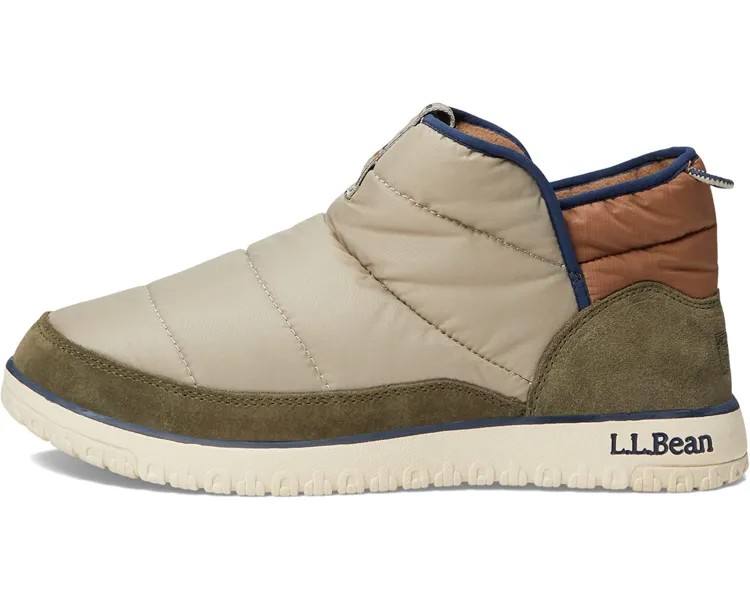 Слипперы Mountain Classic Quilted Ankle Boot L.L.Bean, зеленые ламинарии