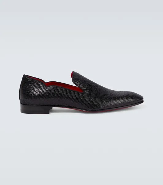 Жаккардовые лоферы Dandy Chick Christian Louboutin, черный