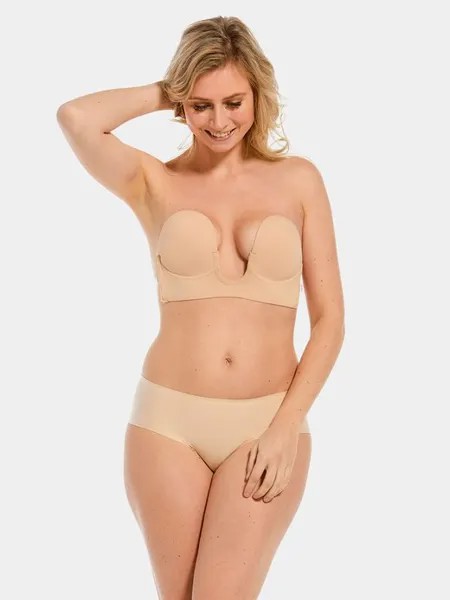 Клейкий бюстгальтер push up luve bra Magic Bodyfashion, бежевый