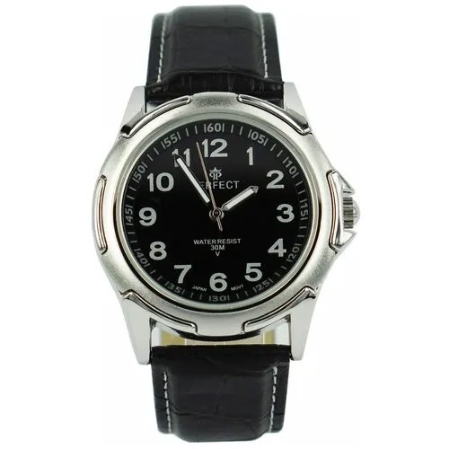 Perfect часы наручные, мужские, кварцевые, на батарейке, кожаный ремень, с датой, японский механизм C011-1