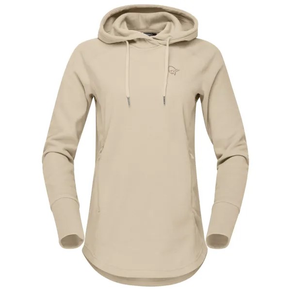 Флисовый свитер Norrøna Women's Femund Warm2 Hood, цвет Pure Cashmere