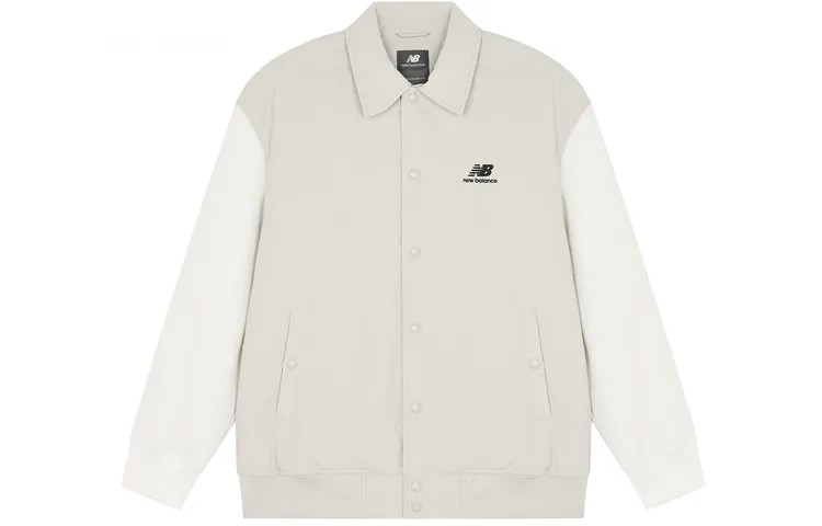 Стеганая куртка унисекс Off White New Balance, кремовый