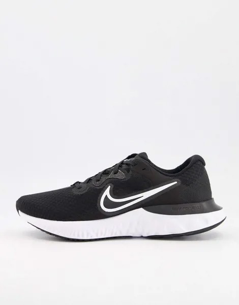 Черно-белые кроссовки Nike Running Renew Run 2-Черный цвет