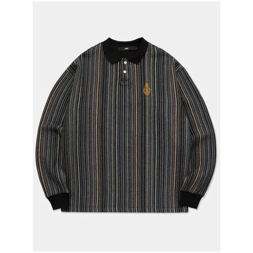 Поло CREST KNIT LONG SLV lost management cities ( xl / разноцветный / 0lm22fls108 )