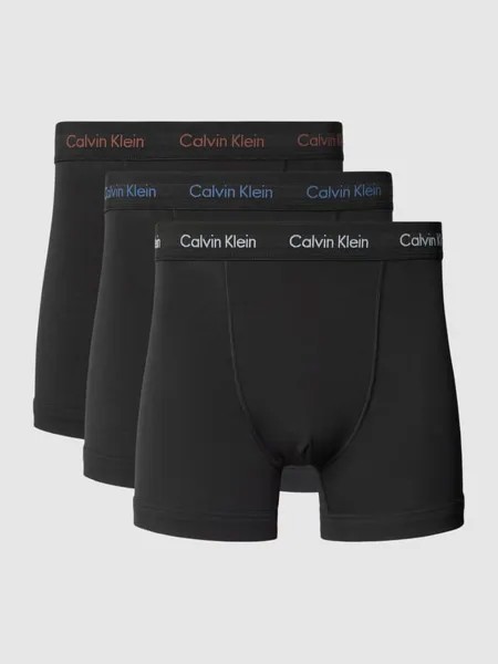 Трусы на эластичном поясе, в упаковке 3 шт Calvin Klein Underwear, черный
