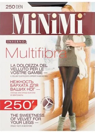 Колготки MiNiMi Multifibra 250 den, размер 5-XL, nero (черный)
