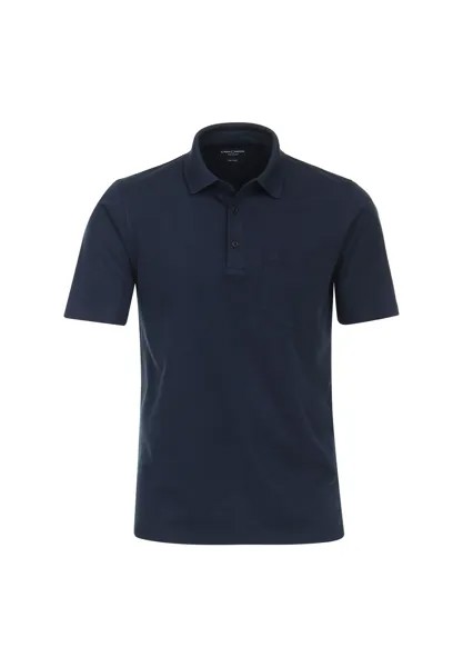 Мужская однотонная рубашка-поло CASAMODA, цвет Sattes Mittelblau