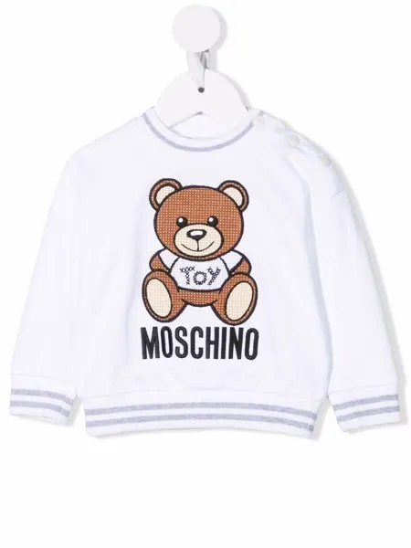 Moschino Kids embroidered Teddy sweatshirt