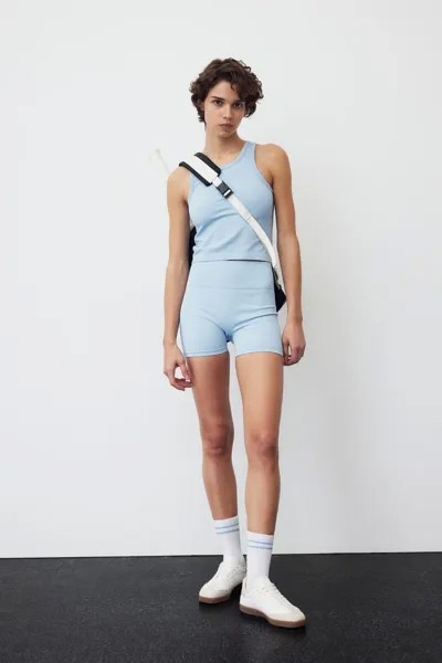 Бесшовные спортивные шорты drymove H&M, синий
