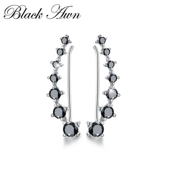 (ЧЕРНЫЙ AWN) Украшения Участие Падение Серьги для женщин Boucles D oreilles