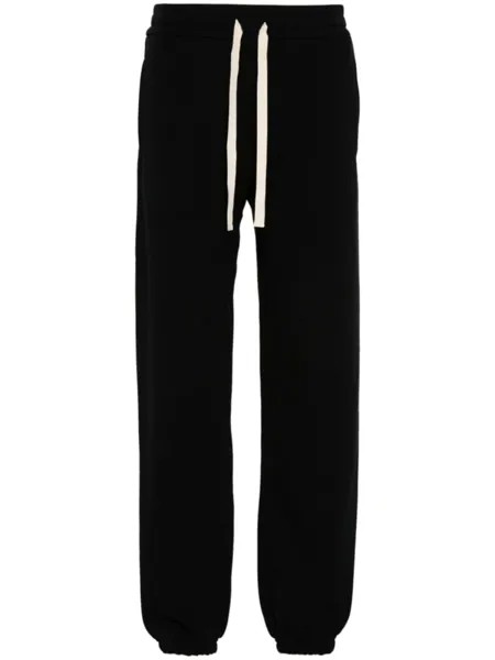 Jil Sander хлопковые спортивные штаны, черный