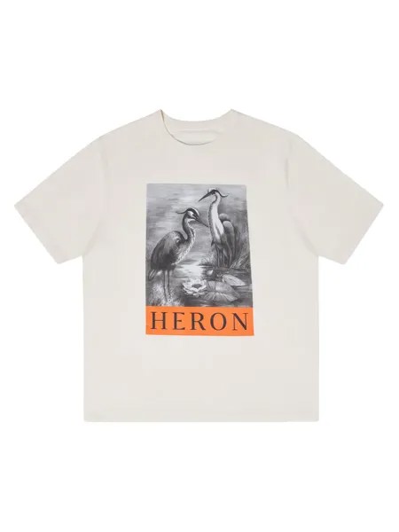 Футболка с логотипом Heron Heron Preston, белый