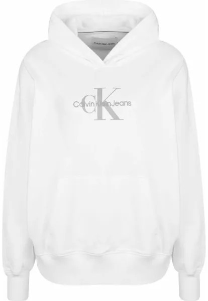 Толстовка Calvin Klein Jeans OVERSIZED MONOGRAMM, цвет bright white