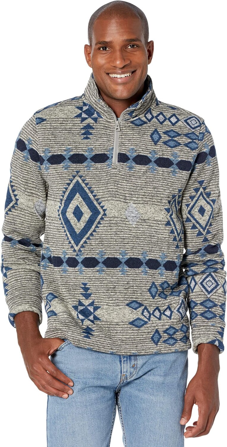 Свитер Southwestern Print Los Feliz Fleece 1/2 Zip Mock Neck Lucky Brand, мульти