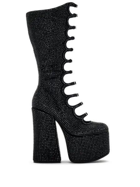 Ботильоны Kiki 160 со стразами Marc Jacobs, черный