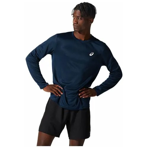 Футболка С Длинным Рукавом Беговая Asics Core Ls Top French Blue (Us:s)
