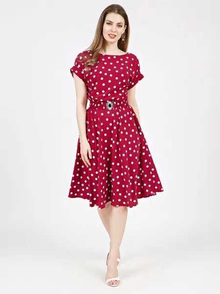 Платье женское Olivegrey Pl000666L(lana) бордовое 48 RU