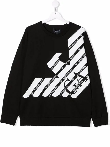 Emporio Armani Kids толстовка с логотипом