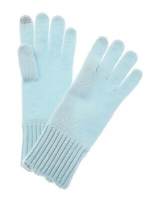 Кашемировые перчатки Hannah Rose с отделкой фестонами, женские, синие