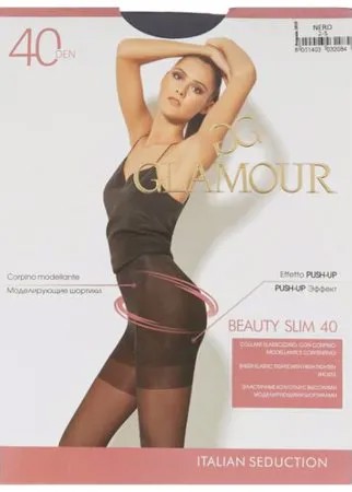 Колготки Glamour Beauty Slim 40 den, размер 2-S, nero (черный)