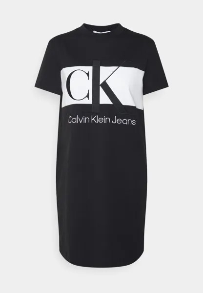 Платье из джерси BLOCKING DRESS Calvin Klein Jeans, черный