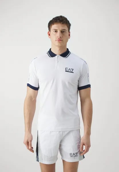Рубашка-поло CLUB EA7 Emporio Armani, цвет white