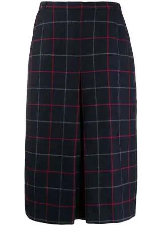 Burberry Pre-Owned юбка А-силуэта 1980-х годов в клетку