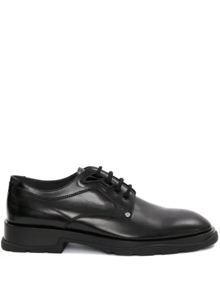 Alexander McQueen туфли Slim Tread на шнуровке, черный