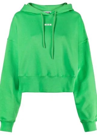 MSGM укороченное худи с логотипом