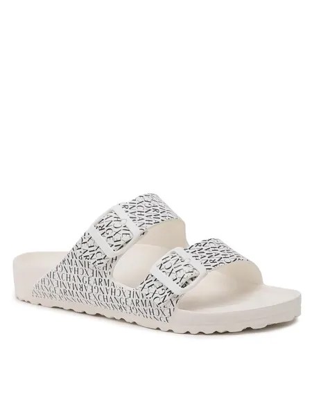 Сланцы мужские Armani Exchange XUP006 XV673 R326 белые 43 EU