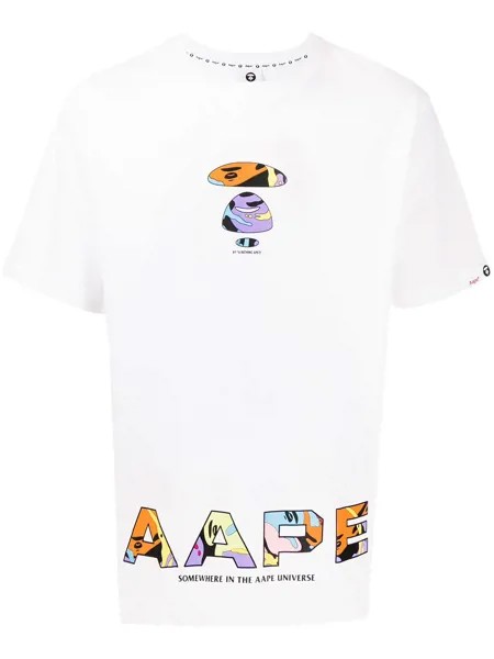 AAPE BY *A BATHING APE® футболка с логотипом