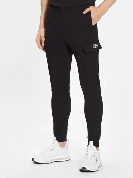 Спортивные брюки стандартного кроя Ea7 Emporio Armani, черный