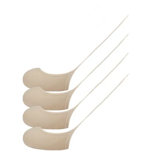 Подследники T001B комплект 4 пары Ass.(natur.natur) Unica (35-40)