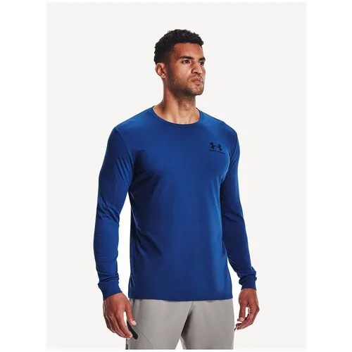 Лонгслив Under Armour Sportstyle Left Chest LS Синий MD 1329585-432