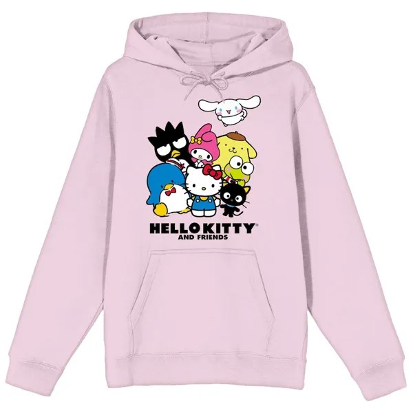 Пуловер с капюшоном BIOWORLD Hello Kitty & Friends, розовый