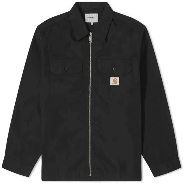 Рубашка Carhartt Wip Craft Zip Overshirt, черный