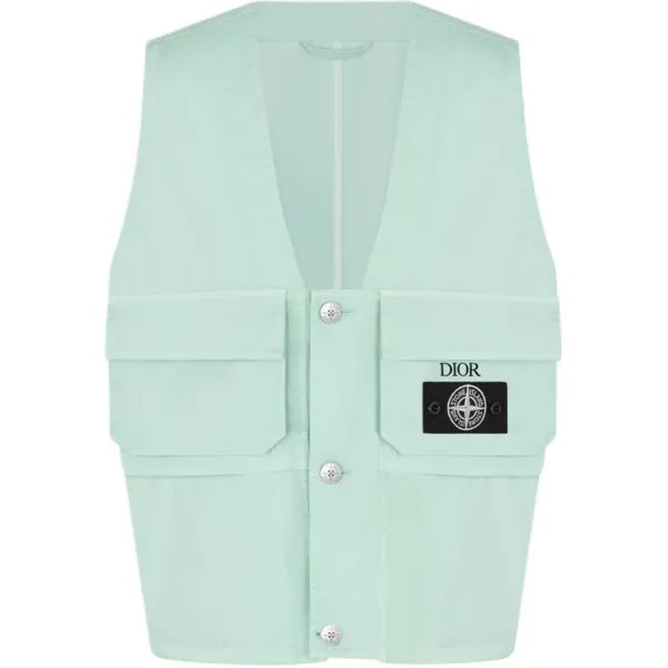 Stone Island X майка мужская светло-зеленый Dior, светло-зеленый