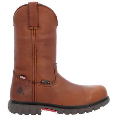 Rocky Worksmart 8-дюймовые водонепроницаемые композитные мужские кроссовки для работы на носках коричневого цвета для обеспечения безопасности труда